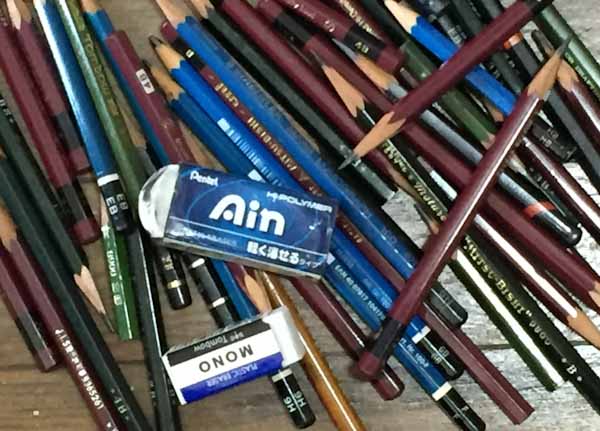 デッサンに欠かせない鉛筆と消しゴムの歴史とおすすめの便利グッズ 坂元忠夫の絵画教室